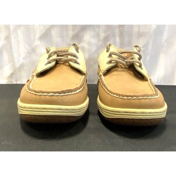 $115 LIKE NEW Sperry Men\'s Brown Leather Billfish 3-eye Boat Shoes Size 8 main image 5